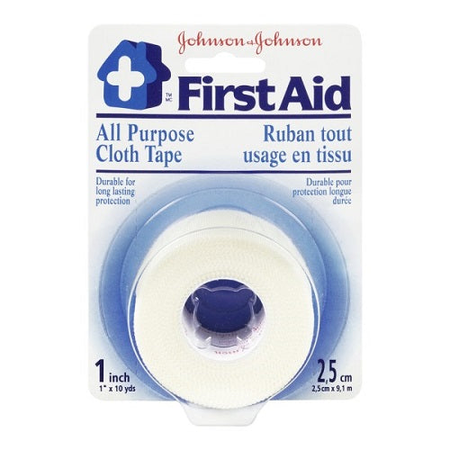 Johnson & Johnson First Aid Heavy-Duty 1 Inch Cloth Tape, 1 ct