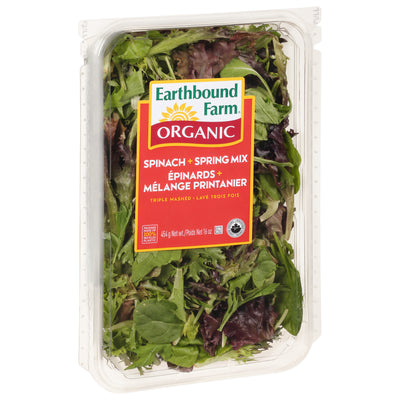 Earthbound Farm Spinach + Spring Mix, 454 g