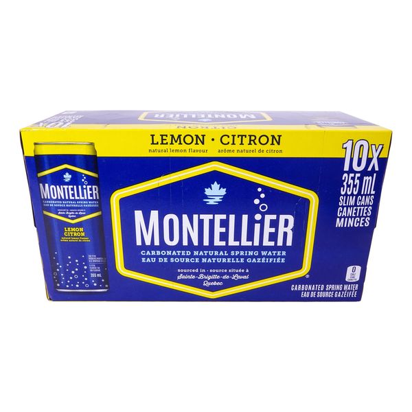 MONTELLIER Carbonated Water Lemon 10 Pack