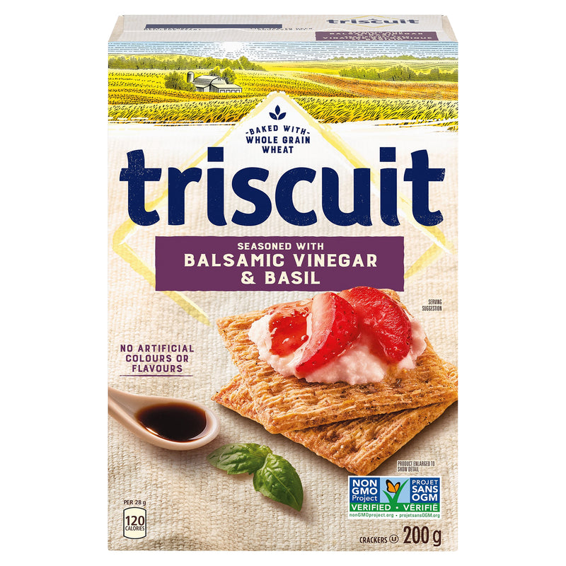 TRISCUIT Balsamic & Basil Crackers 200g