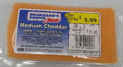 OKANAGAN'S CHOICE Medium Cheddar