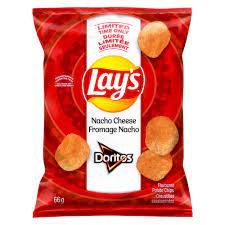 LAYS NACHO CHEESE 66G
