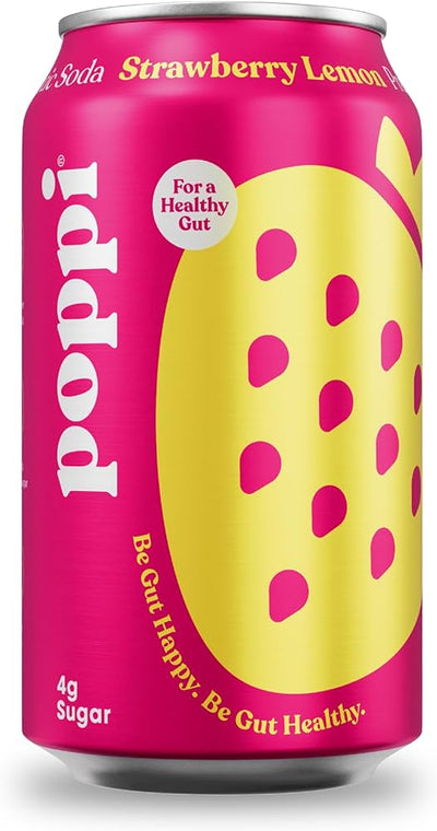 Poppi Strawberry Lemon Soda, 1 ct