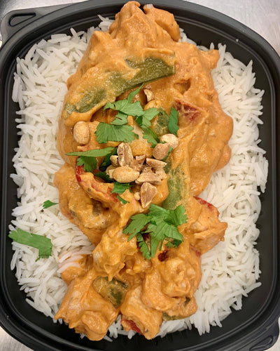 Thai Peanut Chicken with Rice