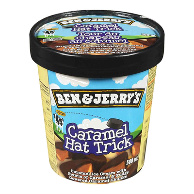 BEN & JERRY'S Caramel Hat Trick 500mL