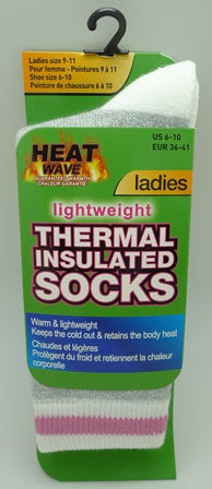 HEAT WAVE Ladies Lightweight Thermal Insulated Socks