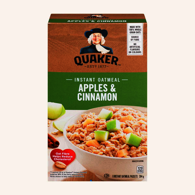 QUAKER Apples & Cinnamon Instant Oatmeal