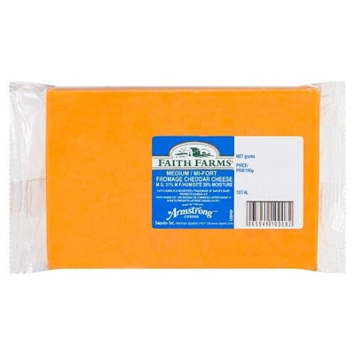 FAITH FARMS MEDIUM CHEDDAR block