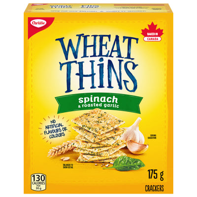 Wheat Thins Spinach & Roasted Garlic Crackers, 175 g