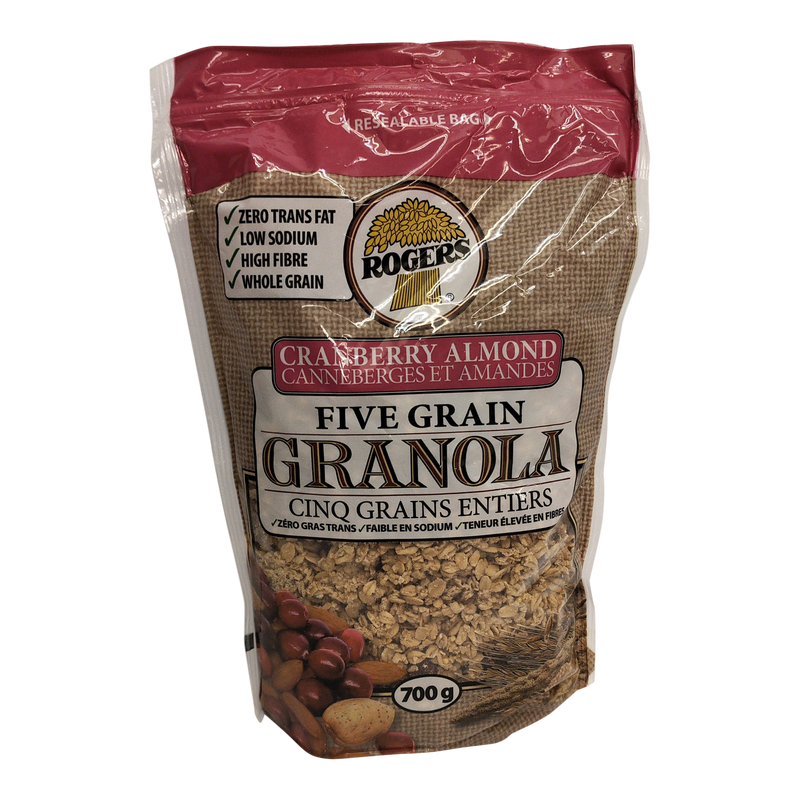 ROGER'S Cranberry Almond Five Grain Granola 700g