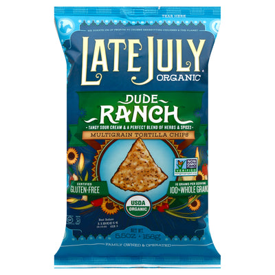 LATE JULY Organic Gluten Free Dude Ranch Multigrain Chips 156g