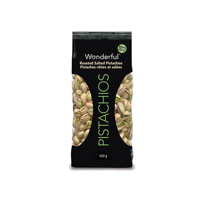 Wonderful Roasted Salted Pistachios, 450 g