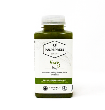 Pulp & Press Organic Envy Cold Pressed 100% Fruit & Vegetable Juice, 355 mL