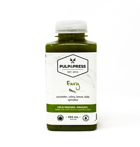 Pulp & Press Organic Envy Cold Pressed 100% Fruit & Vegetable Juice, 355 mL