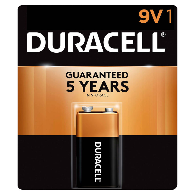 DURACELL Coppertop Alkaline 9V Batteries 1 Pack
