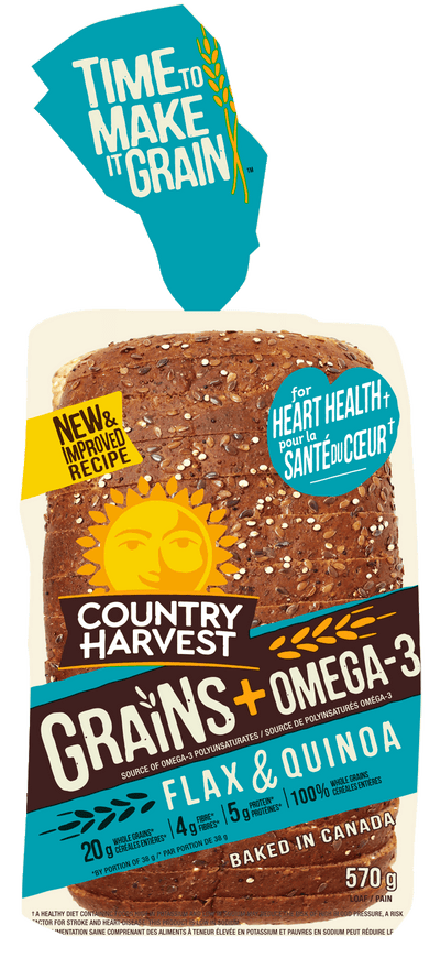 Country Harvest Flax & Quinoa Sandwich Bread, 570 g