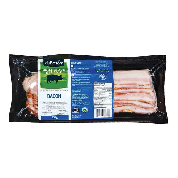 DuBreton Organic Bacon, 250 g