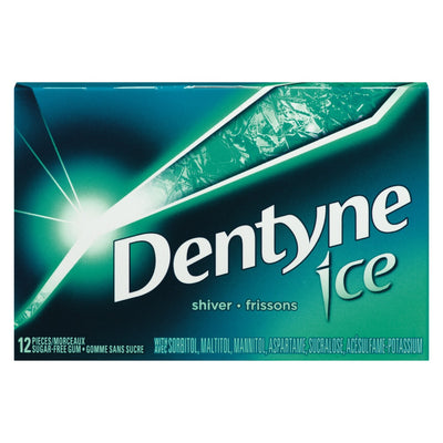 DENTYNE Ice Shiver Gum 12 Pieces