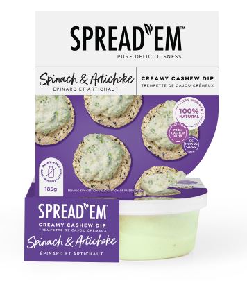 SPREAD EM SPINACH ARTICHOKE 86 1 ea