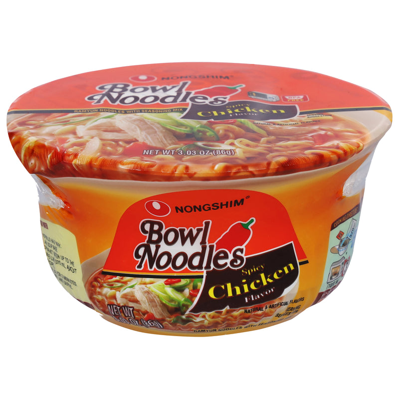 Nongshim Bow Noodle Soup Spicy Chicken Flavor, 86 g