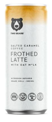 TWO BEARS CARAMEL FROTHED OAT 207 ml