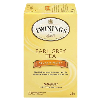Twinings Earl Grey Tea Decaffeinated, 20 ct