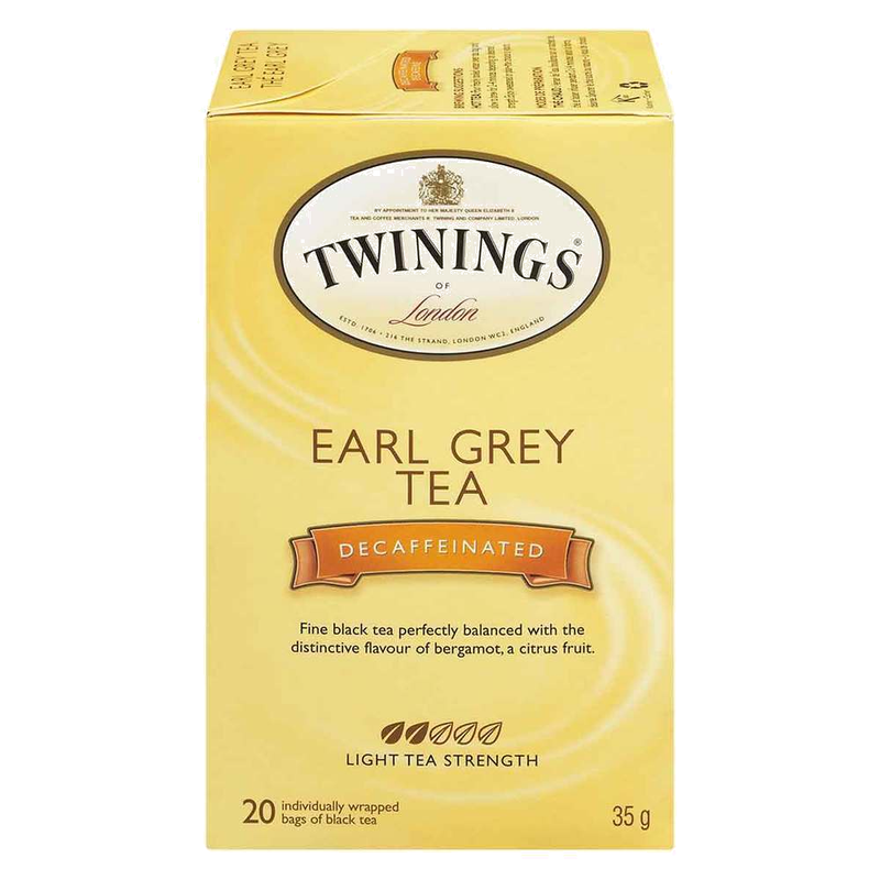 Twinings Earl Grey Tea Decaffeinated, 20 ct