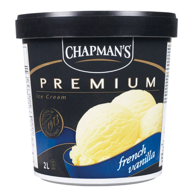 CHAPMAN'S Premium Ice Cream French Vanilla 2L