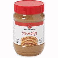 WESTERN FAMILY Crunchy Peanut Butter 500g