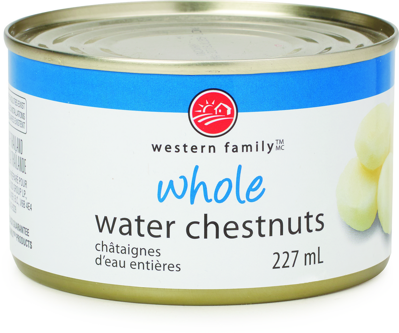 WESTERN FAMILY Whole Water Chestnuts 227ml
