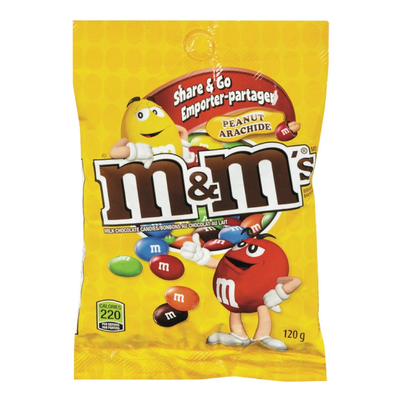 M&M's Peanut Milk Chocolate Candies 120g
