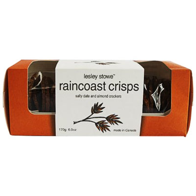 LESLEY STOWE Raincoast Crisps Salty Date And Almond Crackers 170g