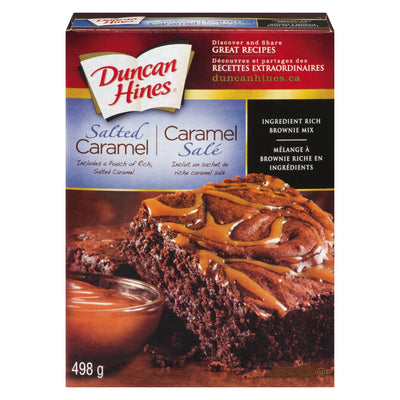 DUNCAN HINES Salted Caramel Ingredient Rich Brownie Mix 498g