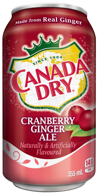 Canada Dry Cranberry Ginger Ale, 355 mL