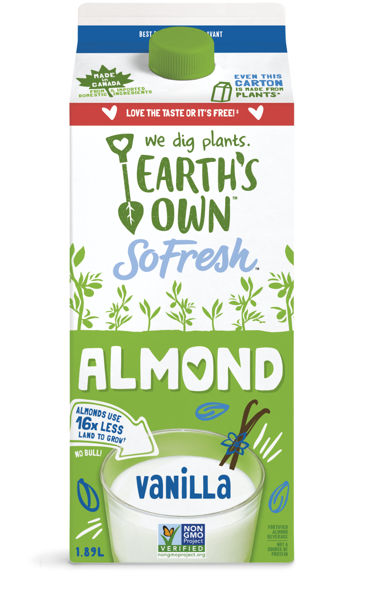 Earth's Own, Almond Fresh Vanilla Almond Milk, 1.89 l