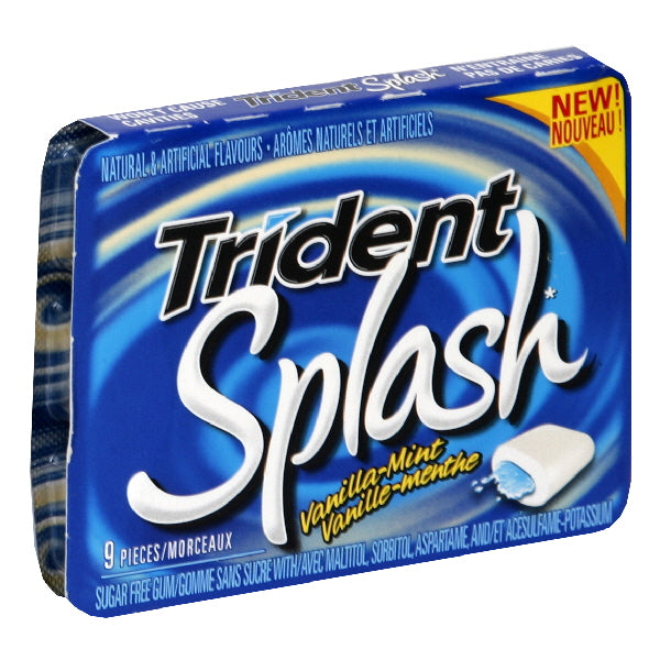 Trident Sugar Free Vanilla-Mint Gum, 9 pieces