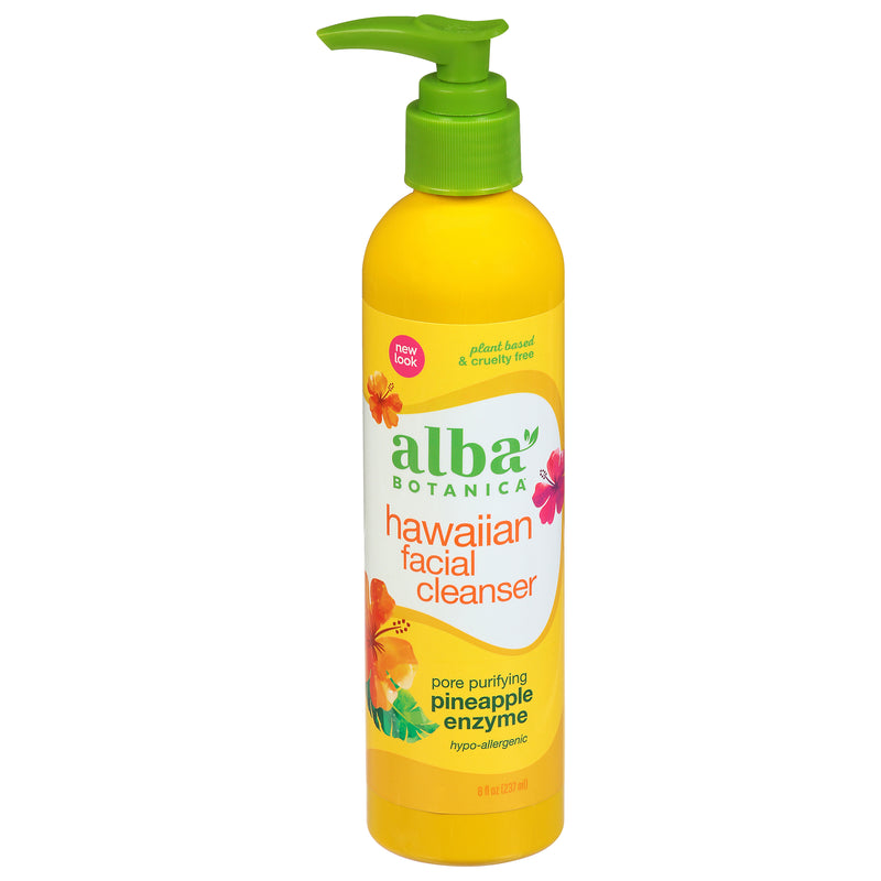 Alba Botanica Pore Purifying Pineapple Enzyme Hawaiian Facial Cleanser, 237 mL