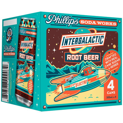 Phillips Intergalactic Root Beer, 4 ct, 355 ml