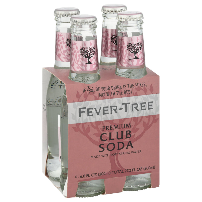 Fever-Tree Premium Natural Mixers Club Soda, 201 mL, 4 ct
