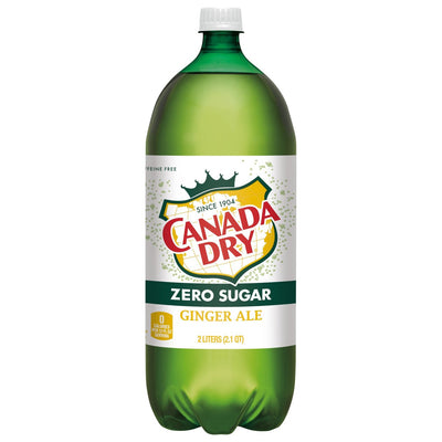 Canada Dry Zero Sugar Ginger Ale, 2 l
