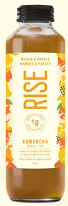 Rise Organic Mango & Papaya Kombucha, 414 mL