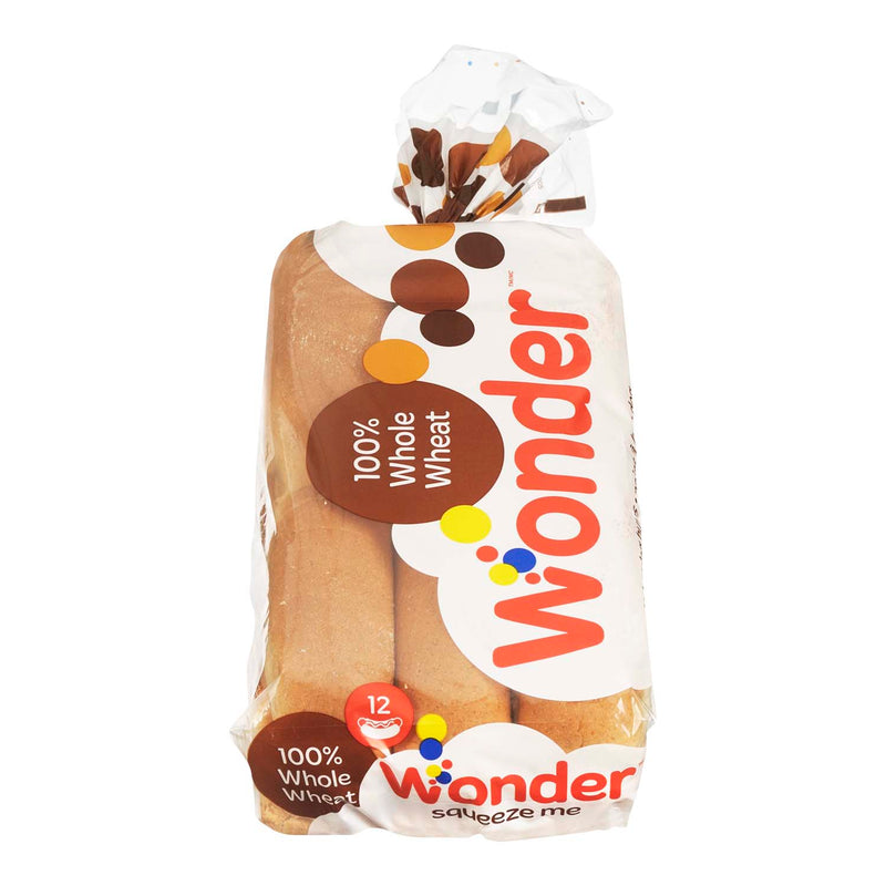 WONDER 100% Whole Wheat Hot Dog Buns