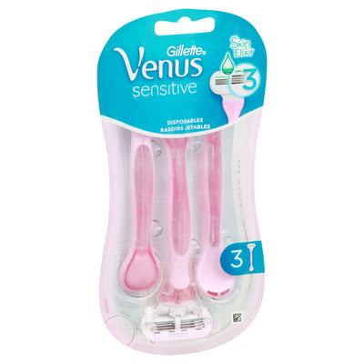 Gillette Sensitive Disposable Razors, 3 razors