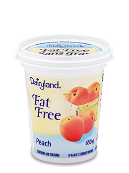 Dairyland Fat Free Peach Yogurt, 650 g