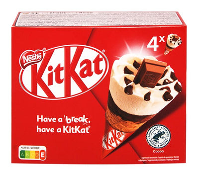 Nestle Kit Kat Mini Ice Cream Cones, 4 ct