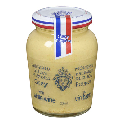 Grey Poupon Dijon Mustard White Wine, 200 mL