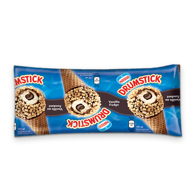 DRUMSTICK Vanilla Fudge Ice Cream Cone 140ml