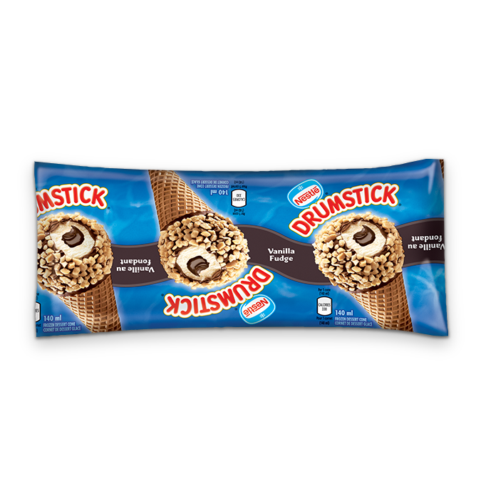 DRUMSTICK Vanilla Fudge Ice Cream Cone 140ml