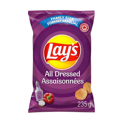 Lay's All Dressed Potato Chips, 235 g