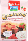 LOACKER Quadratini Raspberry Yogurt Wafer Cookies 220g
